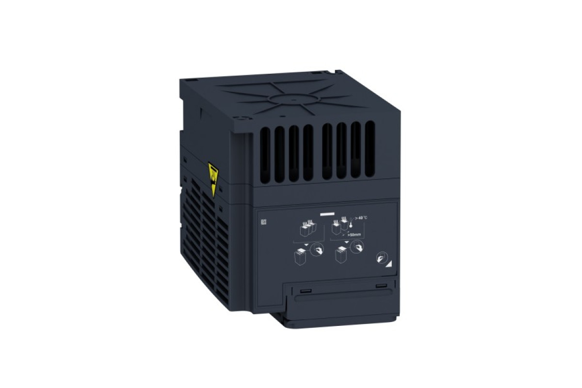 Перетворювач частоти ATV320C 1,5кВт 220В, 3ф живлення, компакт, без ЕМС-фільтру (ATV320U15M3C)