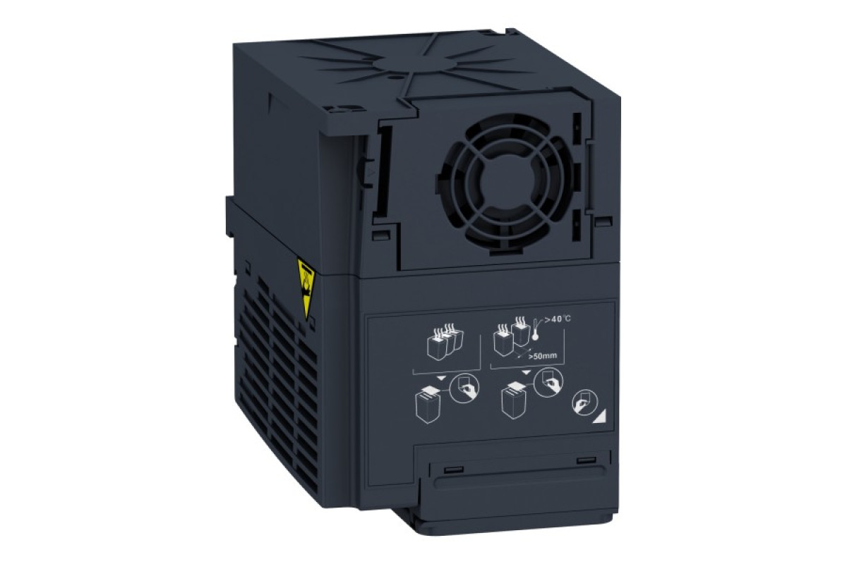 Перетворювач частоти ATV320C 2,2кВт 220В 1ф живлення, компакт з ЕМС-фільтром C2 (ATV320U22M2C)