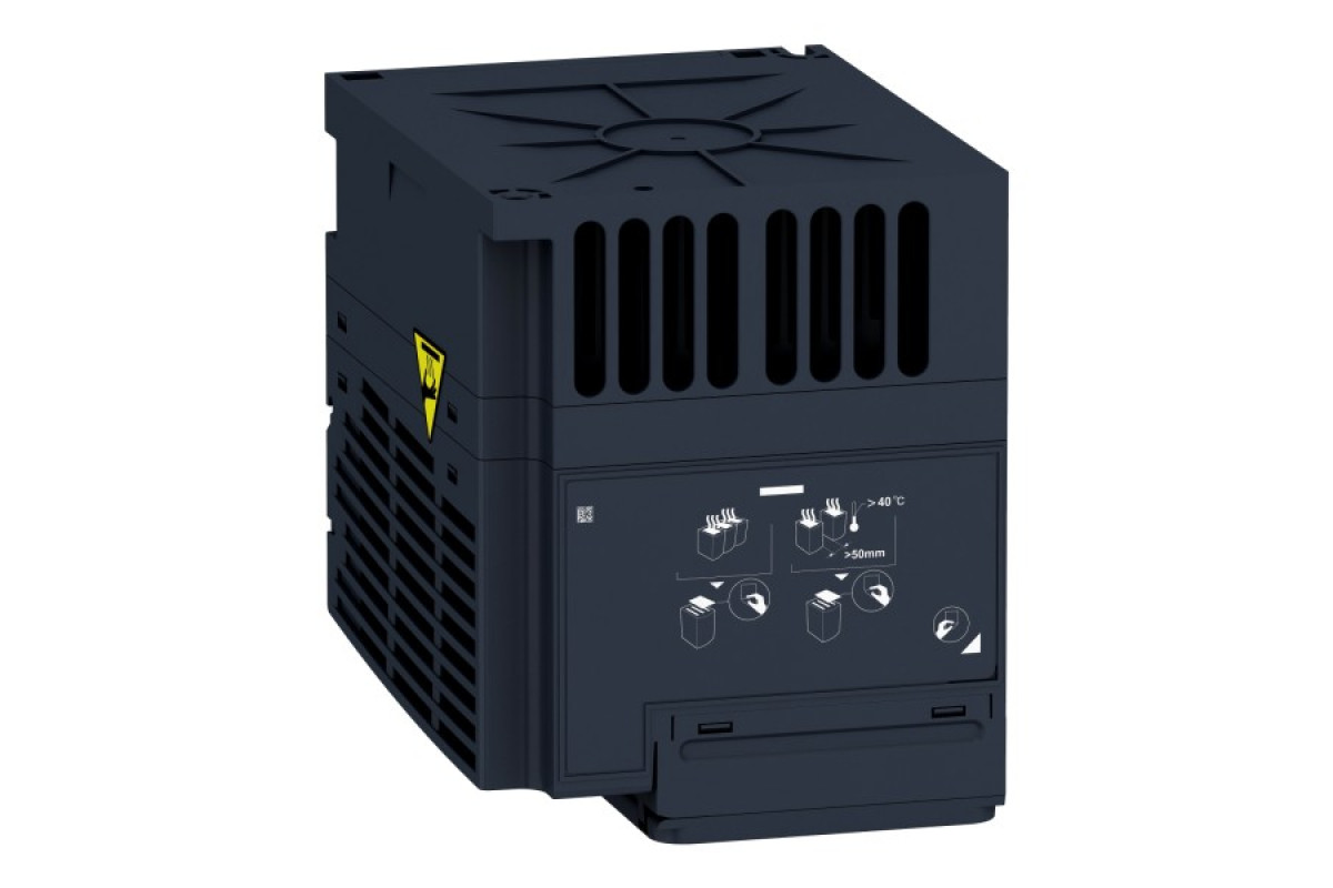 Перетворювач частоти ATV320C 2,2кВт 220В, 3ф живлення, компакт, без ЕМС-фільтру (ATV320U22M3C)