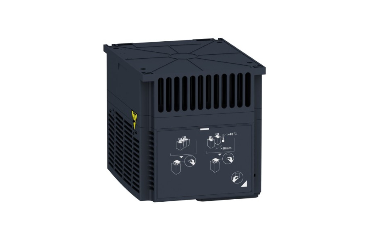 Перетворювач частоти ATV320C 3кВт 220В, 3ф живлення, компакт, без ЕМС-фільтру (ATV320U30M3C)