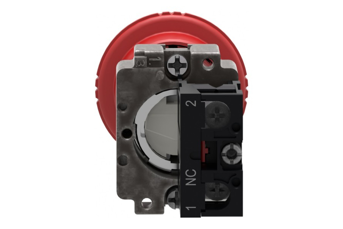 Кнопка аварийной остановки, Easy Harmony XB2, поворот для отпуска, 1NC (XB2BS8442C)