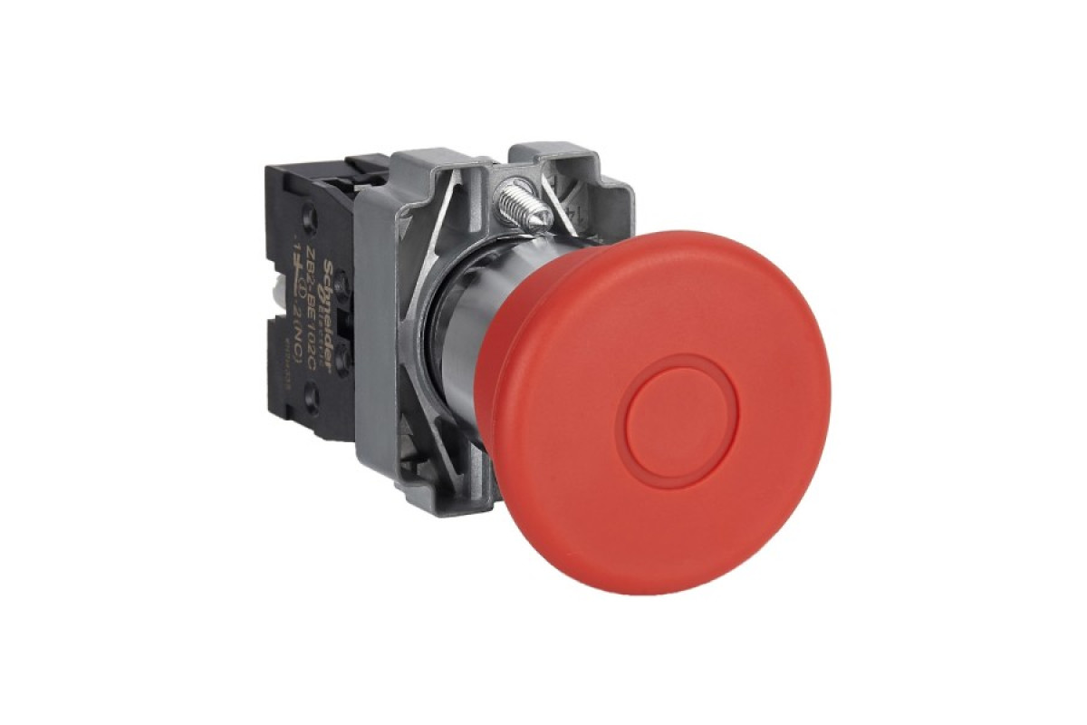 Кнопка аварийного выключения, Easy Harmony XB2, с фиксацией, 1NC (XB2BT42C)
