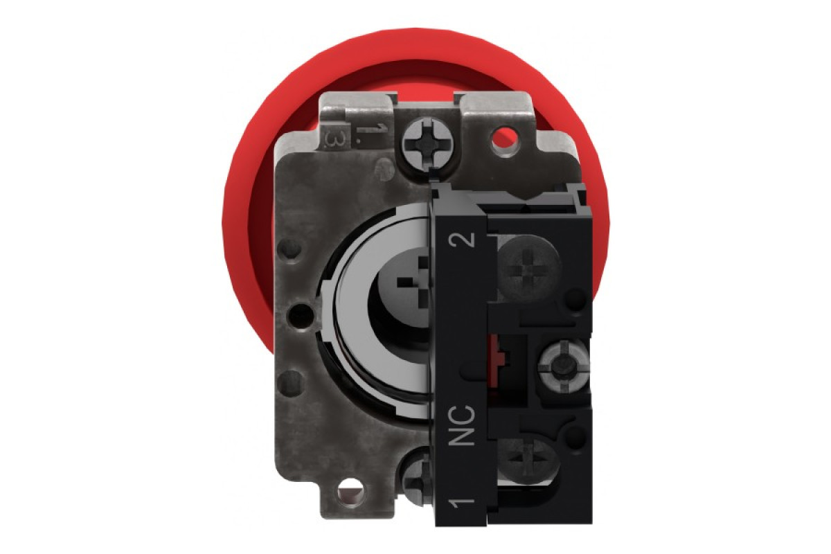 Кнопка аварийного выключения, Easy Harmony XB2, с фиксацией, 1NC (XB2BT42C)