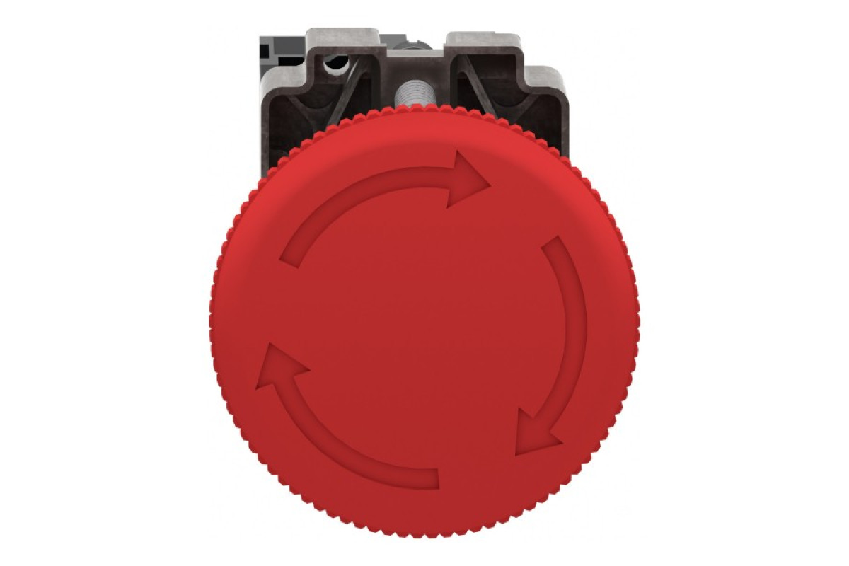 Кнопка аварійного вимикання, Easy Harmony XB2, метал, поворот для розблокування, 1NC (XB2BS542C)