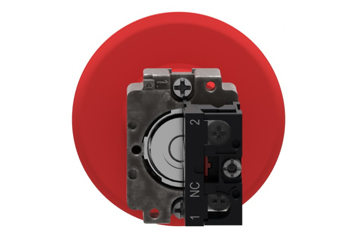 Кнопка аварійного вимикання, Easy Harmony XB2, поворот для розблокування, 1NC (XB2BS642C)