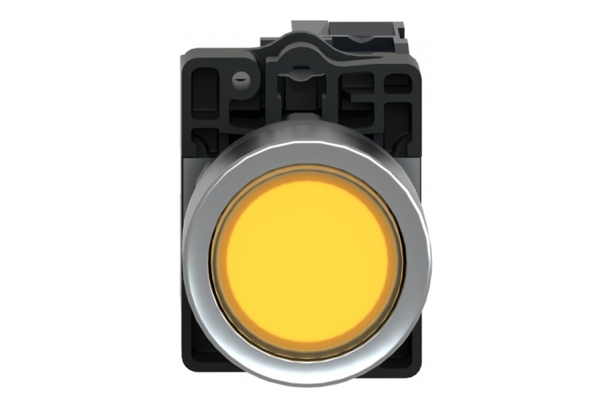 Кнопка з підсвічуванням з вбудованною світлодіодною лампою жовтого кольору, 1NO (XA2EW35B1)
