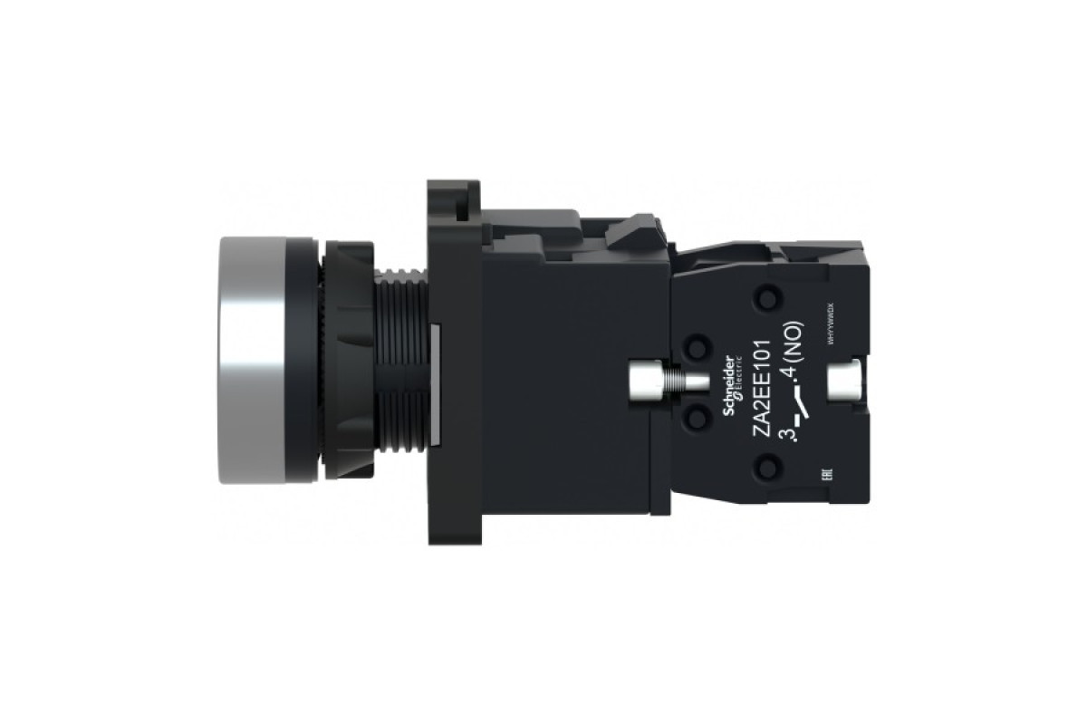 Кнопка з підсвічуванням з вбудованною світлодіодною лампою жовтого кольору, 1NO (XA2EW35M1)