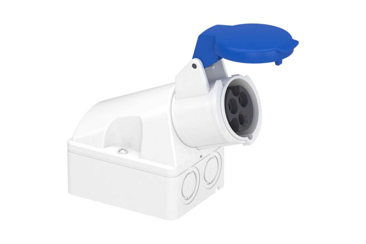 Промислова Розетка PRATIKA 16 A, 2P+E 200-250 В зм. стр., IP44 (83104)