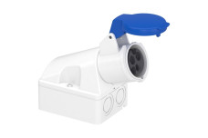 Промислова Розетка PRATIKA 16 A, 2P+E 200-250 В зм. стр., IP44 (83104)