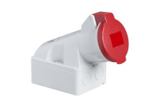 Промислова розетка PratiKa 16 A, 3P+E 380-415 В зм. стр., IP44 (83108)