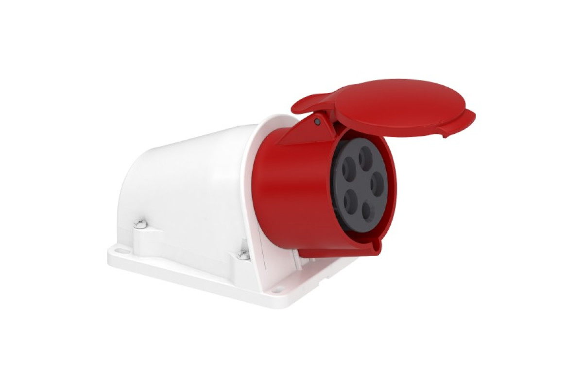 Розетка PRATIKA 32А 3P+N+E 380…415В Настінна IP44 (PKY32W435)