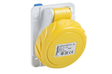 Розетка PratiKa кутова швидкого встановлення - 16A - 3P + E - 100...130 V AC - panel (PKY16F714)