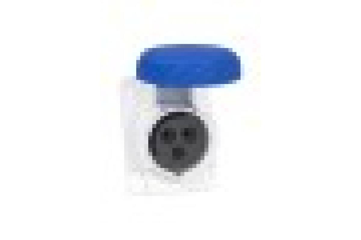 Розетка PRATIKA, угловая, 16A, 2P+E, 200-250 B AC, соединение винтами, панельная (PKF16F723)