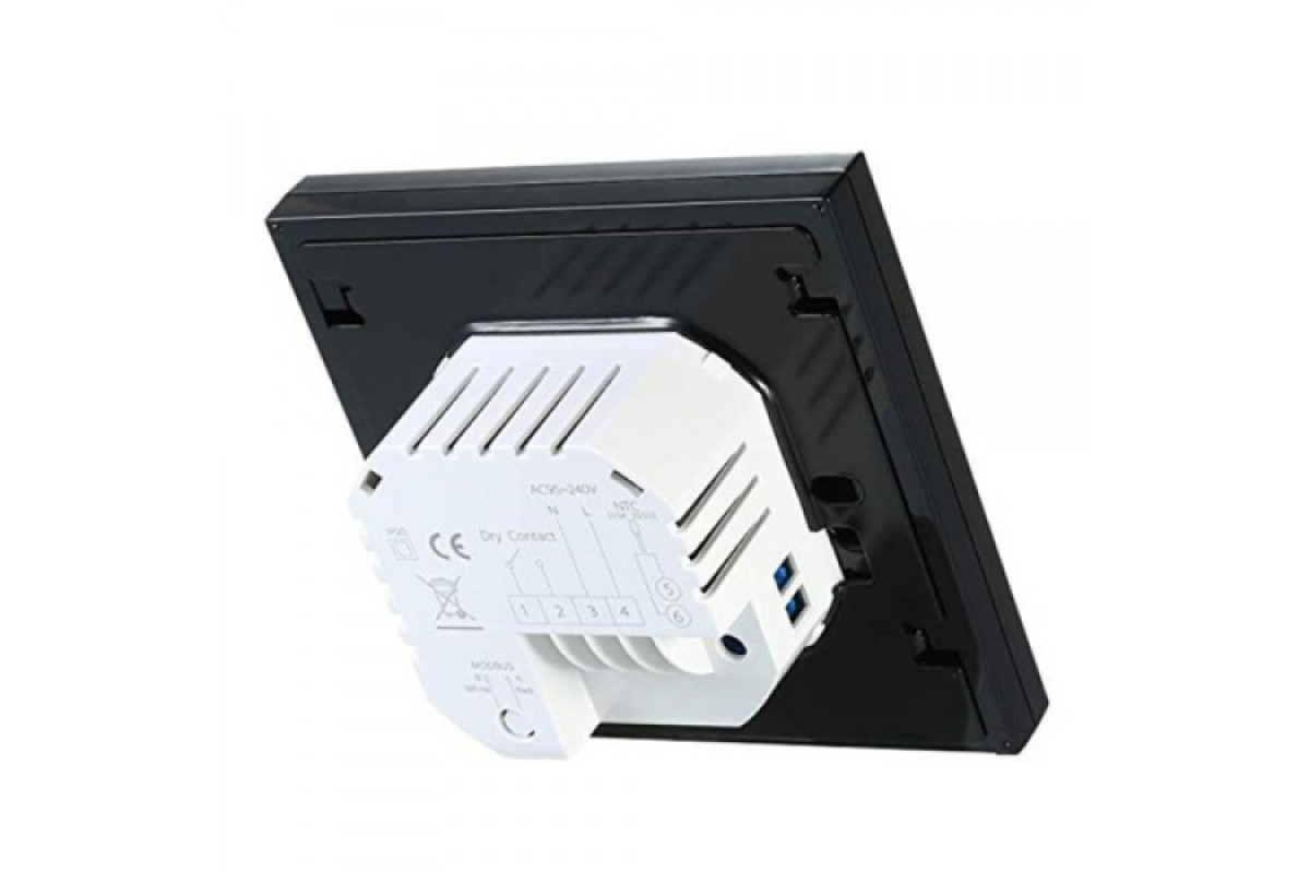 Терморегулятор з управлінням по WiFi Castle AC603H VA-B (чорний дисплей)