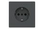 D-Life Розетка з заземленням і шторкою Антрацит (MTN2300-6034)