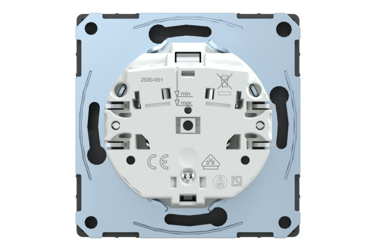 D-Life Розетка з заземленням і шторкою Антрацит (MTN2300-6034)