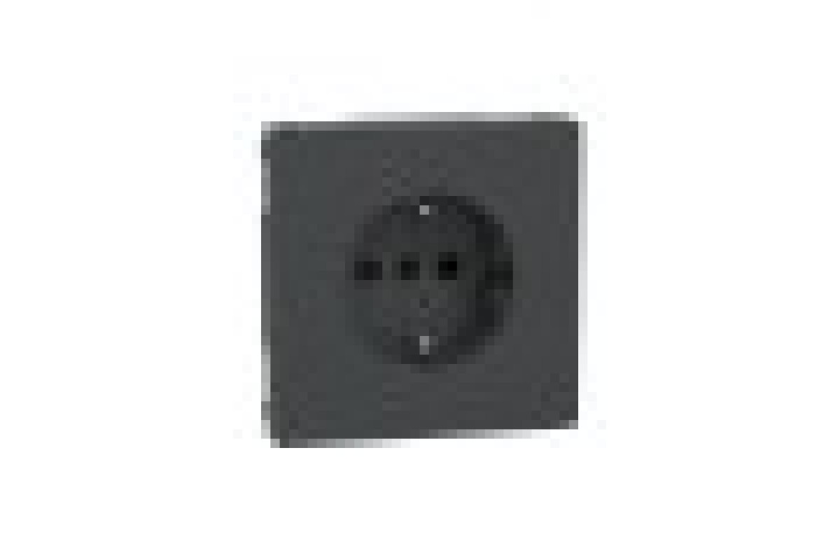 D-Life Розетка з заземленням і шторкою Антрацит (MTN2300-6034)