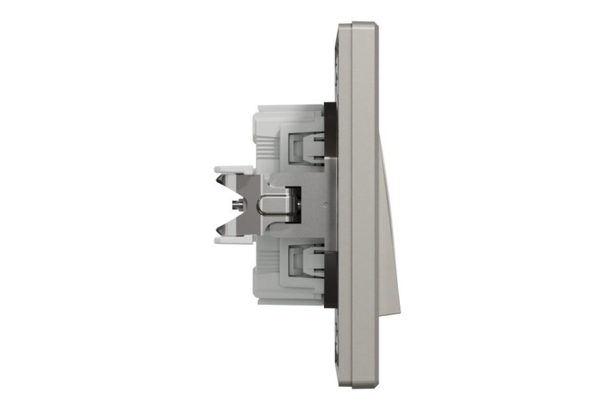 Вимикач одноклавішниий самозажимний Asfora Бронза (EPH0100169)