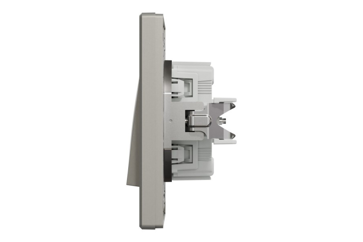 Вимикач одноклавішниий самозажимний Asfora Бронза (EPH0100169)