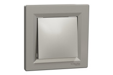 Вимикач одноклавішниий самозажимний Asfora Бронза (EPH0100169)