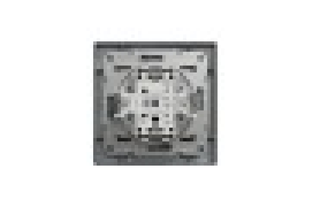 Вимикач одноклавішниий самозажимний Asfora Сталь (EPH0100162)