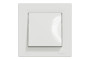 Вимикач одноклавішниий самозажимний ІР44 Білий Asfora (EPH0100221)