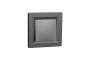 Вимикач одноклавішниий самозажимний Антрацит IP44 Asfora (EPH0100271)
