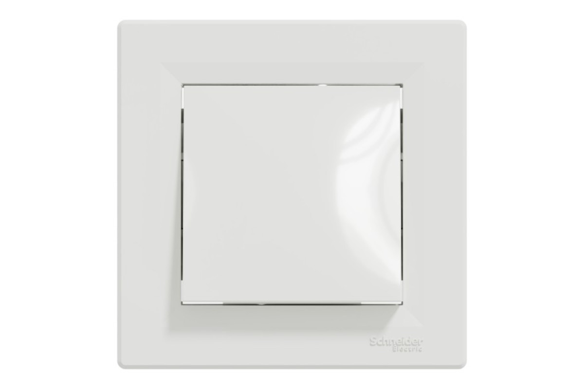 Вимикач одноклавішниий самозажимний Білий Asfora (EPH0100121)