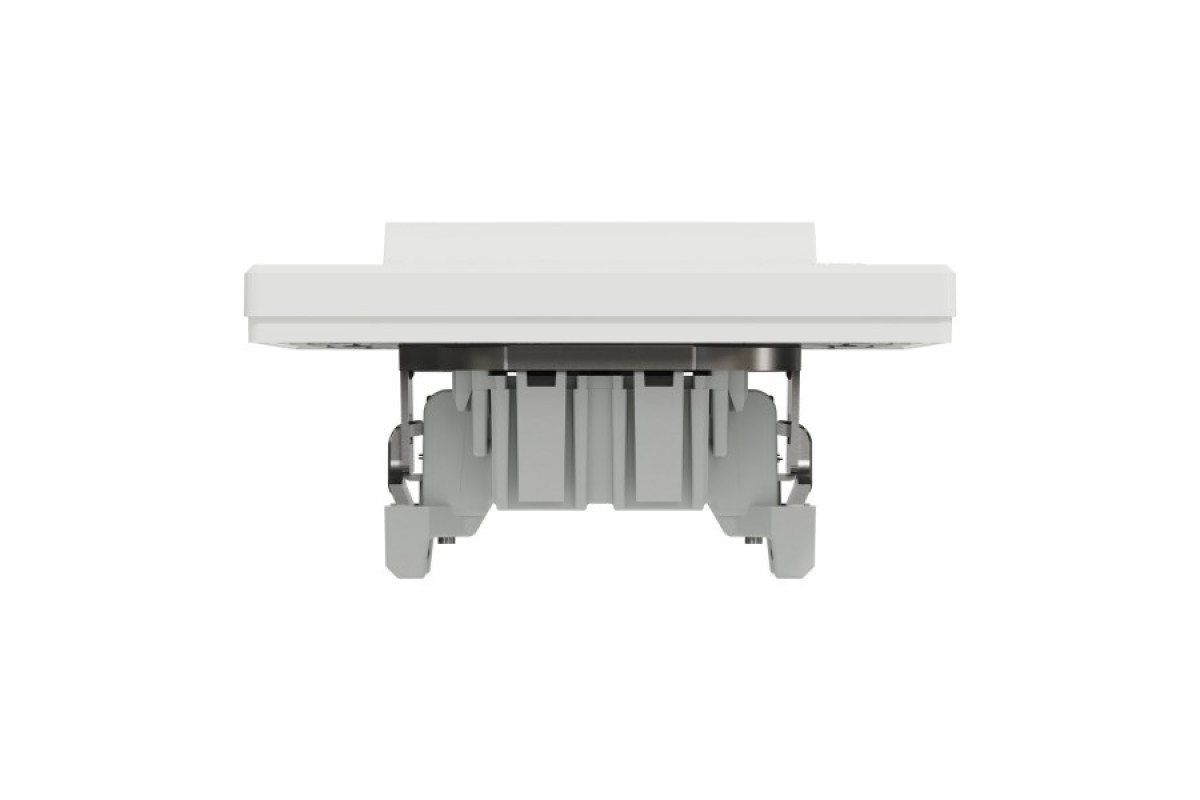 Вимикач одноклавішниий самозажимний Білий Asfora (EPH0100121)