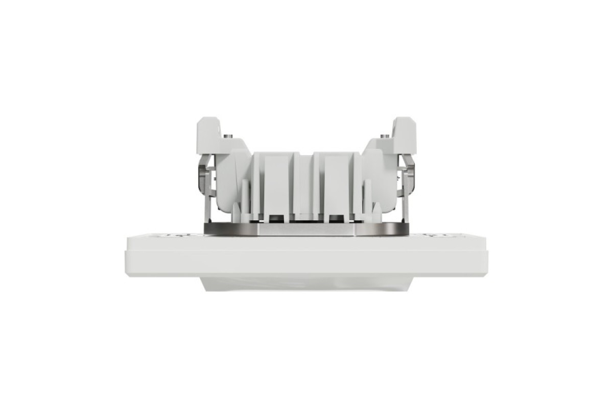 Вимикач одноклавішниий самозажимний Білий Asfora (EPH0100121)