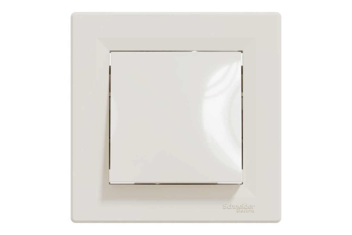 Вимикач одноклавішний САМОЗАЖИМНОЙ Крем Asfora (EPH0100123)