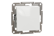 Вимикач одноклавішний, білий, Asfora, без рамки (EPH0170121)