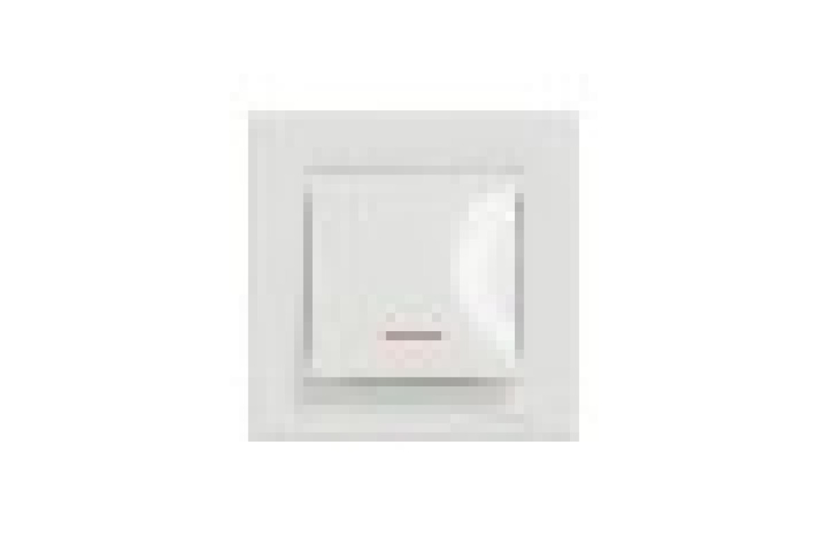 Вимикач одноклавішний, з підсвіткою, Самозажимний, Білий Asfora (EPH1400121)