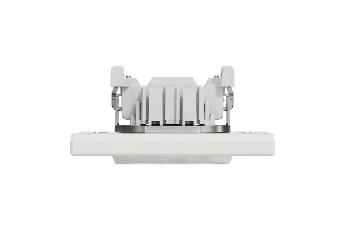 Вимикач одноклавішний, з підсвіткою, Самозажимний, Білий Asfora (EPH1400121)