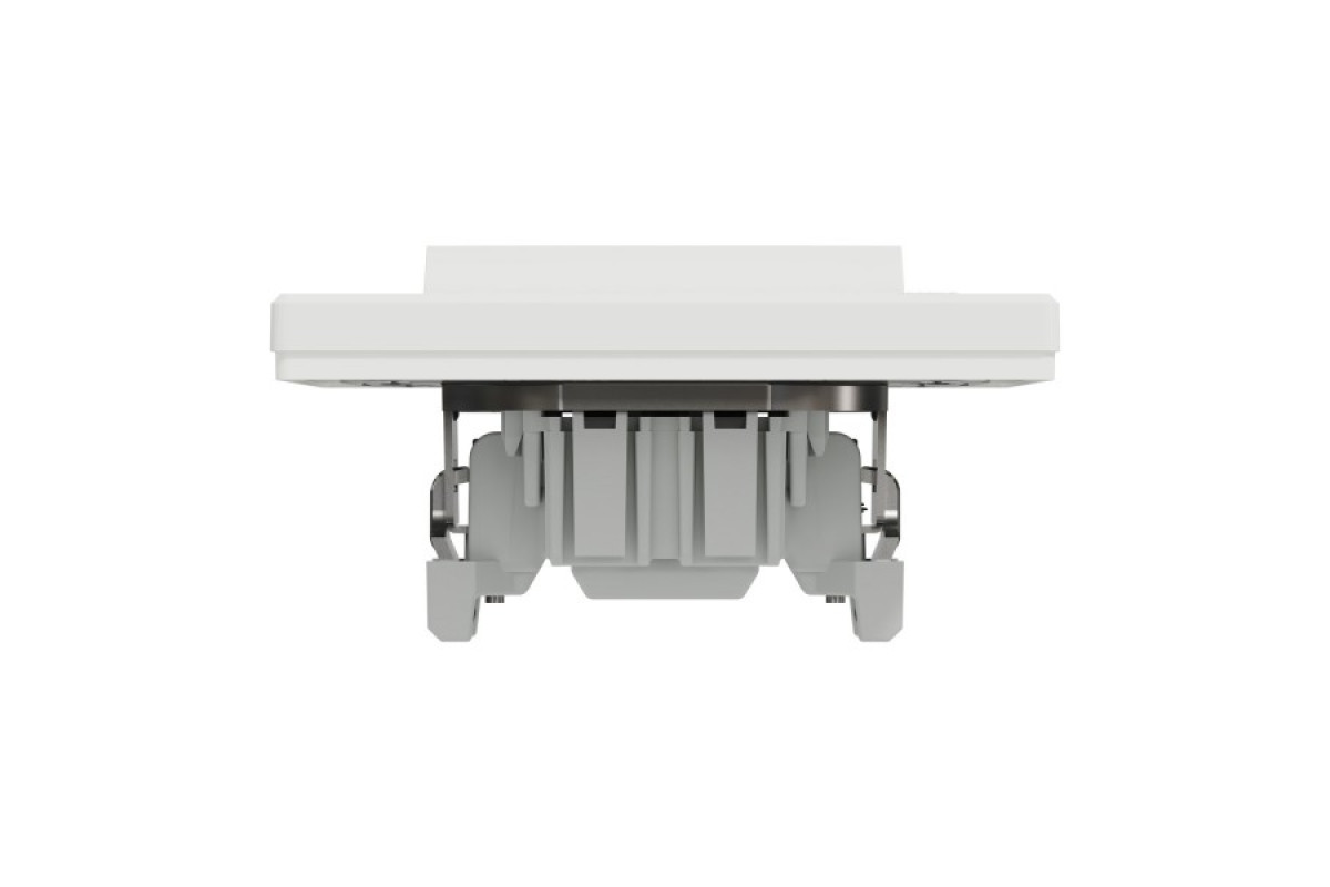 Вимикач одноклавішний, з підсвіткою, Самозажимний, Білий Asfora (EPH1400121)