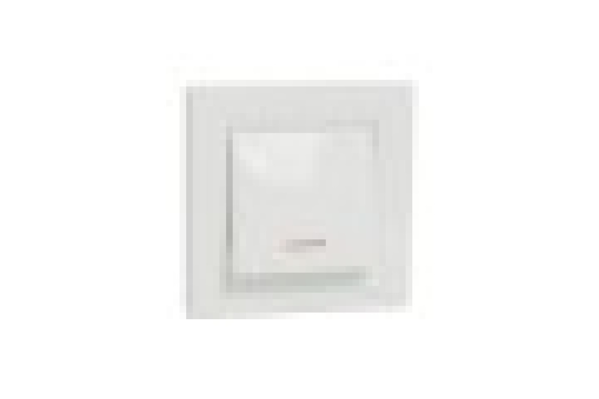 Вимикач одноклавішний, з підсвіткою, Самозажимний, Білий Asfora (EPH1400121)