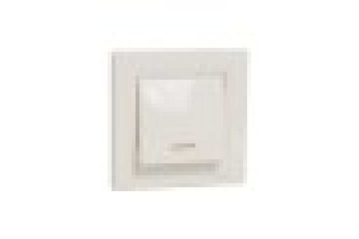 Вимикач одноклавішний, з підсвіткою, Самозажимний, Крем Asfora (EPH1400123)