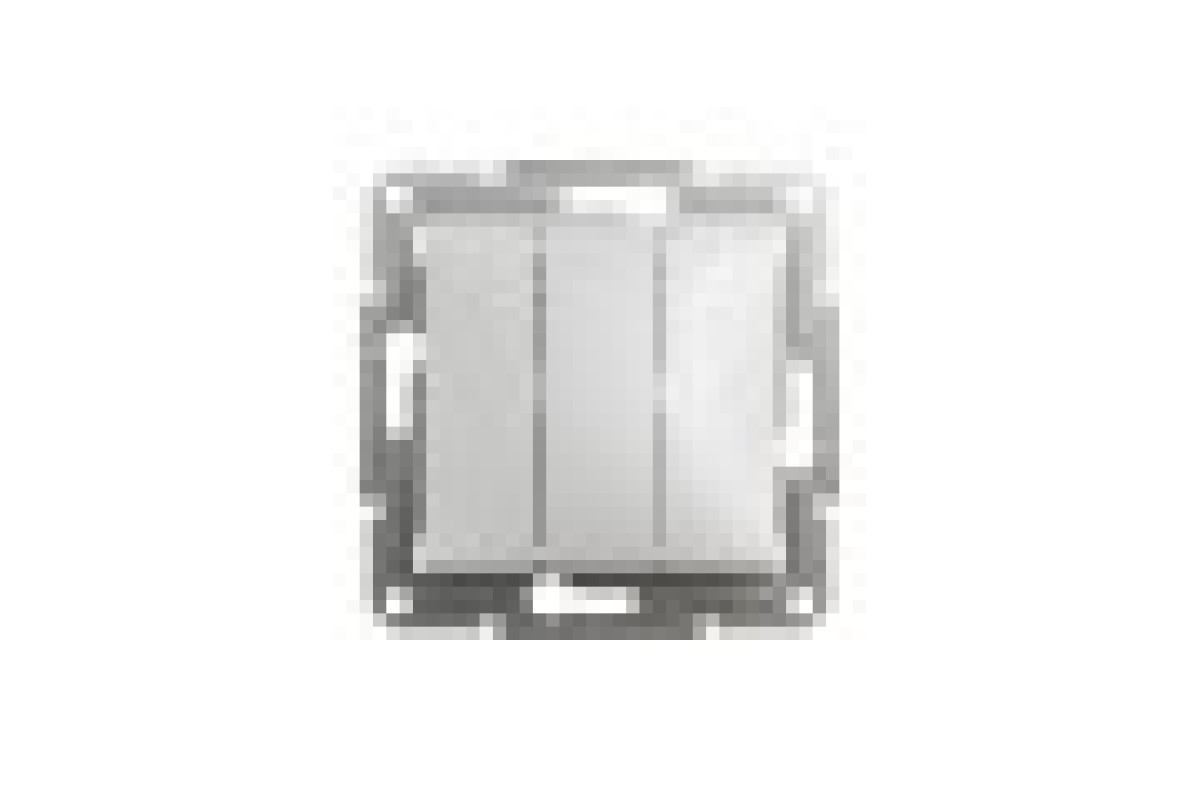 Вимикач трьохклавішний Алюміній Asfora (EPH2100161)