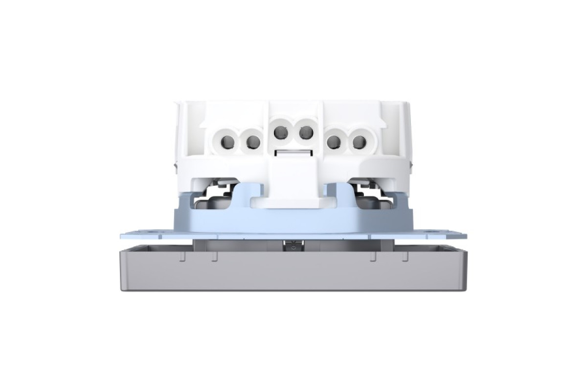 D-Life Розетка з заземленням і шторкою Нержавіюча сталь (MTN2300-6036)