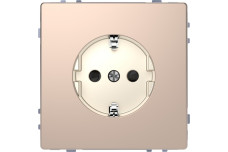 D-Life Розетка з заземленням і шторкою Шампань (MTN2300-6051)