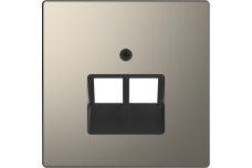 D-Life Центральна накладка 2*RJ45 Нікель (MTN4522-6050)