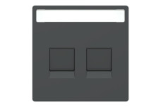 D-Life Центральна накладка 2- модульний роз'єм Антрацит (MTN4564-6034)