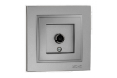 Розетка TV кінцева з екраном (8DB-12DB-18DB-20DB), Mono Electric, DESPINA (антрацит) (102-242405-138)