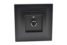 Розетка TV кінцева з екраном (8DB-12DB-18DB-20DB), Mono Electric, DESPINA (графіт) (102-202005-138)