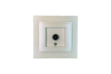 Розетка TV кінцева з екраном (8DB-12DB-18DB-20DB), Mono Electric, DESPINA (перлина) (102-252505-138)