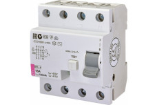 Реле диференціальне (ПЗВ) EFI-4 16A/0.1A 4 полюси тип AC 10 х-ка inst. ETI (002061620)