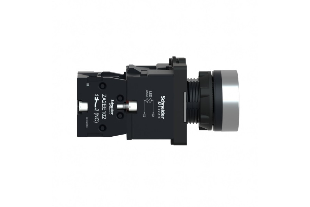 Кнопка з підсвічуванням з вбудованною світлодіодною лампою червоного кольору, 1NC (XA2EW34B2)