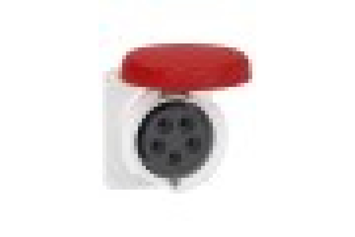 Розетка PRATIKA, пряма, 32A, 3P + N + E, 380-415 B AC, з'єднання гвинтами, панельна (PKF32G735)