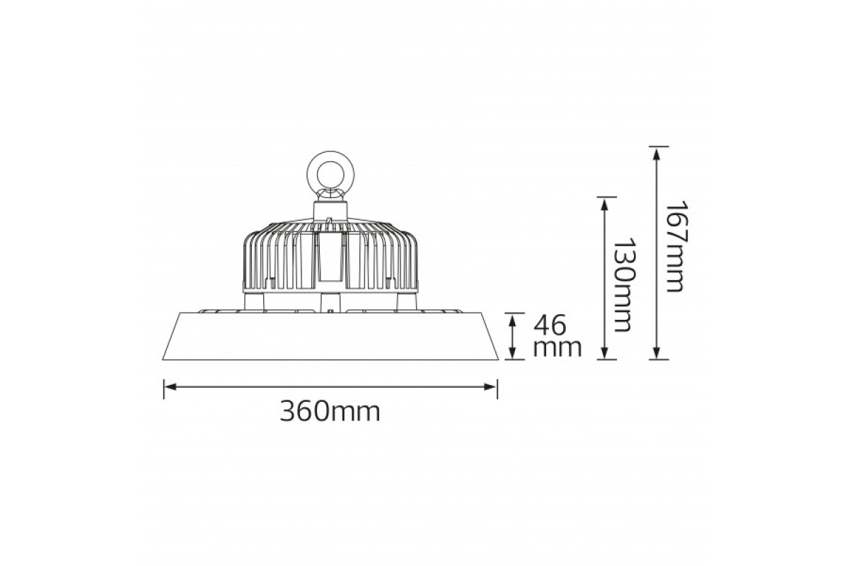 Світильник світлодіодний для високої стелі LED "HERKUL-200" 200 W (063-009-0200-010)