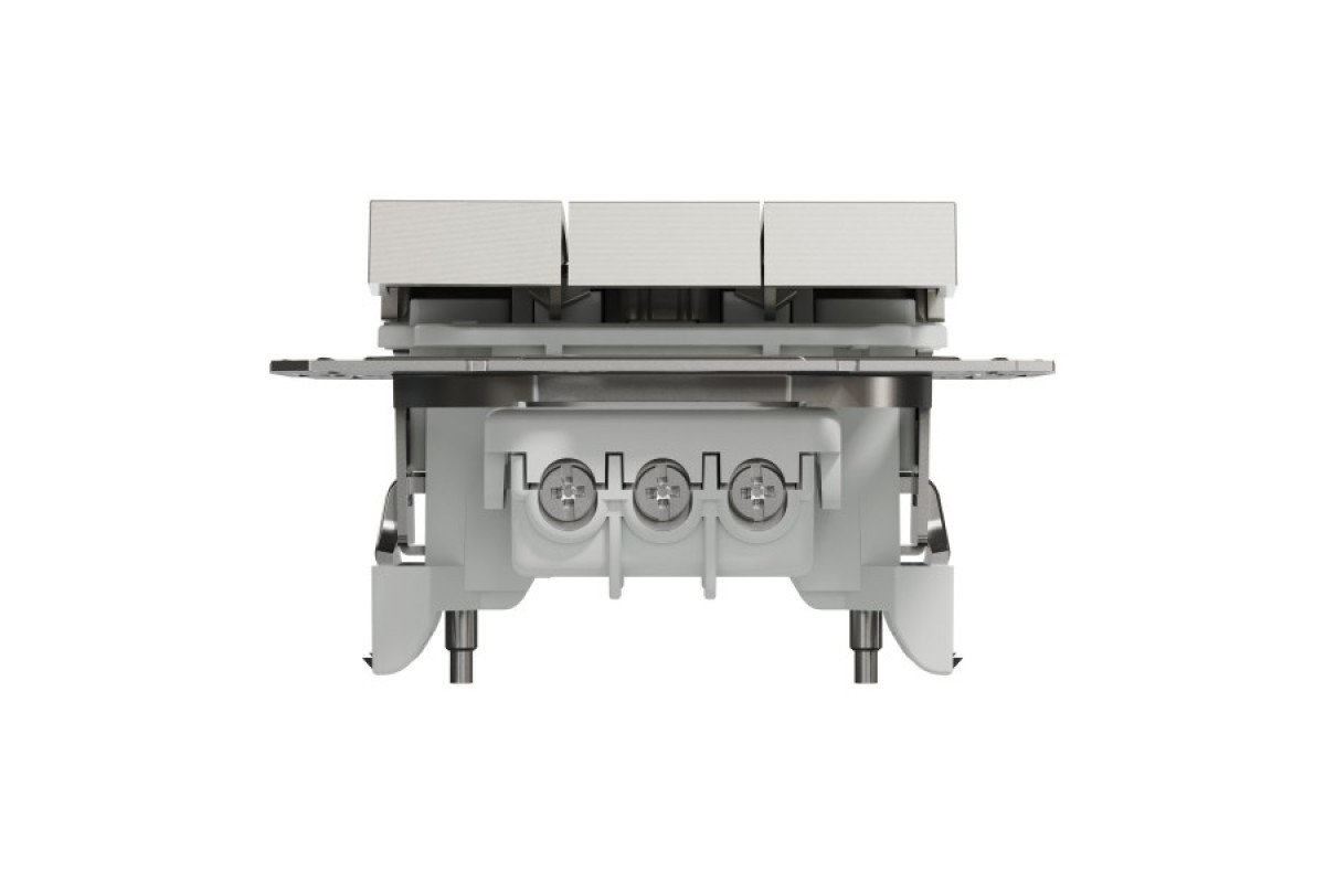 Вимикач трьохклавішний Бронза Asfora (EPH2100169)